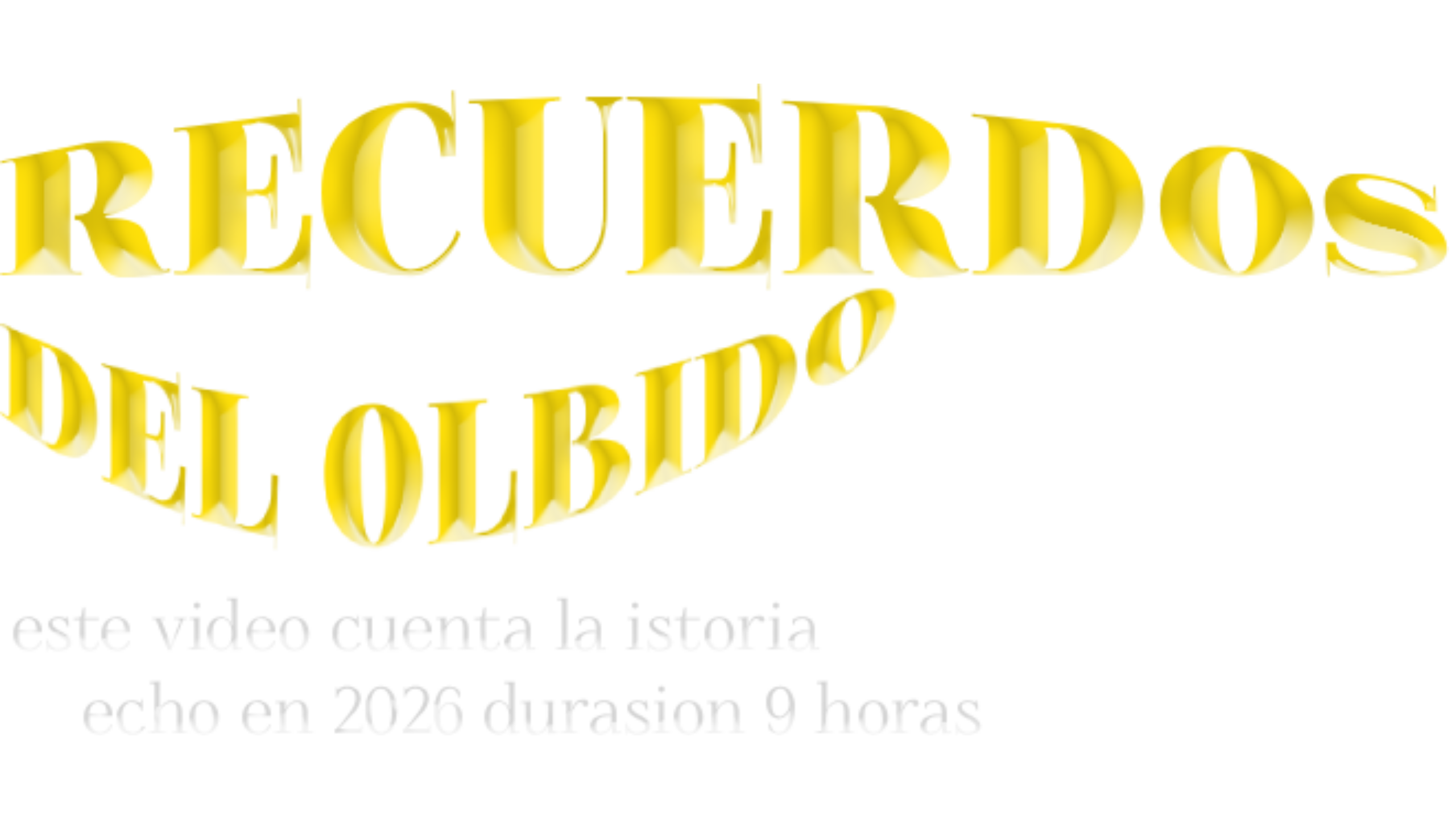 recuerdos del olbido